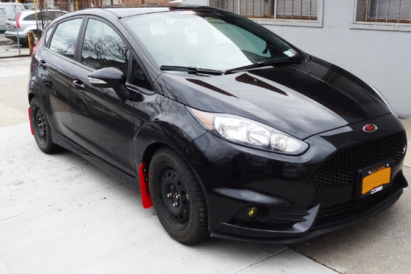 Rally Armor 13+ Ford Fiesta ST Black Mud Flap w/ White Logo MF29-UR-BLK/WH User 3