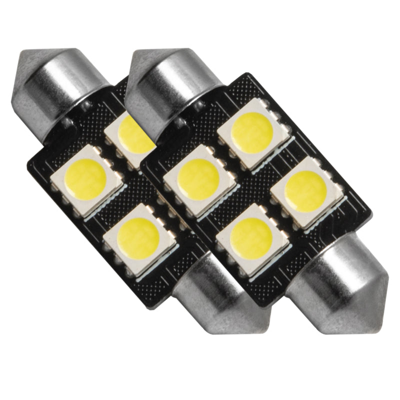 ORACLE Lighting Oracle 37MM 4 LED 3-Chip Festoon Bulbs (Pair) - Cool White 5205-001 5205-001 Photo - Primary