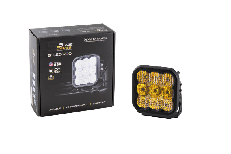 Diode Dynamics SS5 LED Pod Sport - Yellow Spot (Single) DD6771S DD6771S User 4