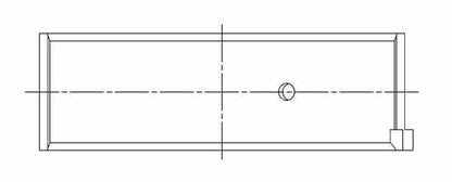 ACL Nissan VG30DETT 3.0L-V6 0.25 Oversized High Performance Rod Bearing Set - CT-1 Coated 6B2390HC-.25 6B2390HC-.25 Technical Drawing