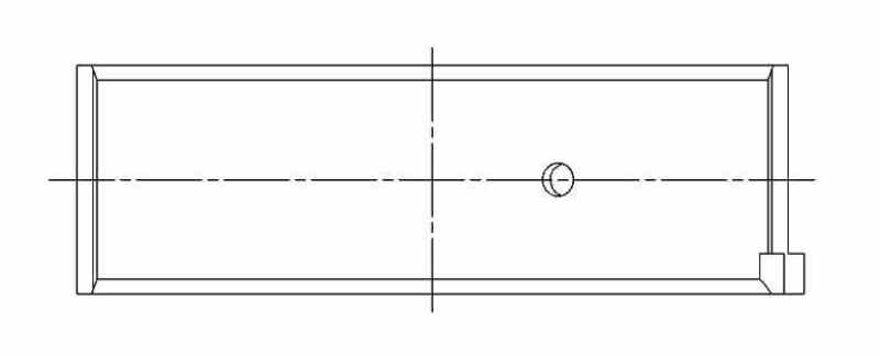 ACL Race Series Rod Bearings Nissan V6 2960-3275cc VG30/VG33 Size: STD 6B2390H-STD Technical Drawing