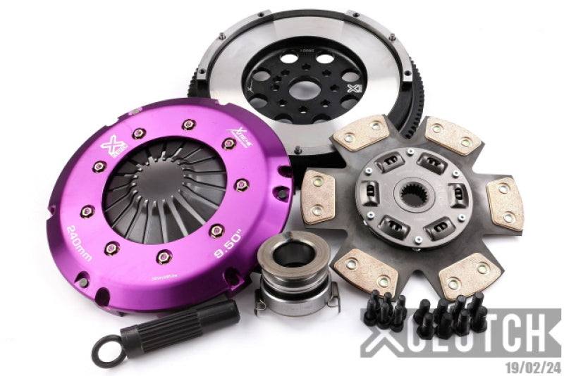 XCLUTCH 10-14 Lotus Evora Base 3.5L Stage 2 Sprung Ceramic Clutch Kit XKLT24530-1B