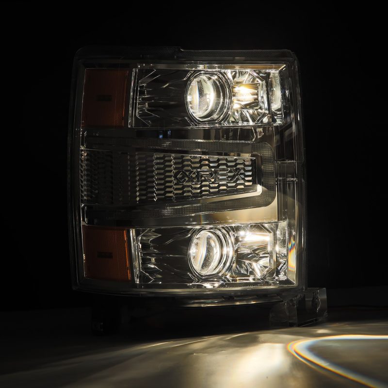 AlphaRex 14-15 Chevy 1500 PRO-Series Projector Headlights Chrome w/Sequential Signal &  DRL 880246 880246 User 3