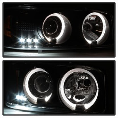 Spyder GMC Sierra 1500/2500/3500 99-06 Projector Headlights LED Halo LED Black PRO-YD-CDE00-HL-BK 5009357 5009357 Photo - Unmounted
