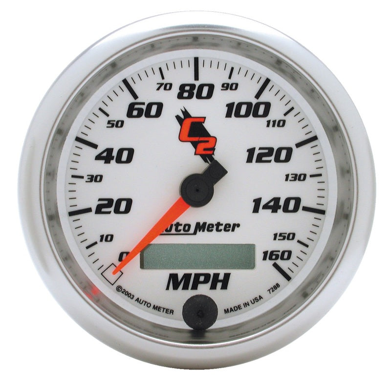 Autometer Gauge, Speedometer, 3 3/8", 160mph, Elec. Programmable, C2 7288 User 1