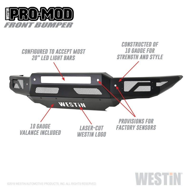 Westin WES Pro-Mod Bumpers Bumpers, Grilles & Guards Bumpers - Steel main image