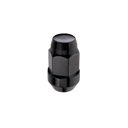 McGard Hex Lug Nut (Cone Seat Bulge Style) M14X1.5 / 22mm Hex / 1.945in. Length (4-Pack) - Black 64034 64034 Photo - Primary