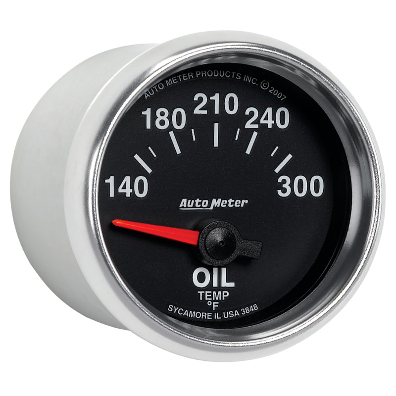 Autometer GS 52mm 140-300 Deg F Short Sweep Electronic Oil Temperature Gauge 3848 3848 User 5