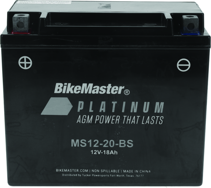 BikeMaster AGM Battery - MS12-20-BS 780725 780725 Photo - Primary