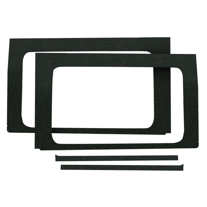 DEI 2018-Up Jeep Wrangler JL 4-Door Rear Side Window Trim Kit 4-pc - Black 50173 50173 Photo - Primary