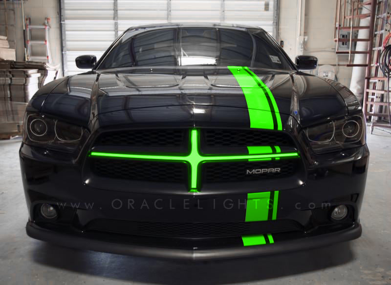 ORACLE Lighting Oracle 11-14 Dodge Charger Illuminated Grille Crosshairs - Green 5300-004 5300-004 Photo - in package
