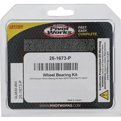 Pivot Works BMW Wheel Bearing Kit Premium Bearings 25-1673-P 25-1673-P Photo - Primary