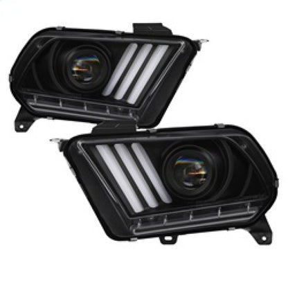 Spyder 10-13 Ford Mustang - Halogen - Projector Headlights - LED Signals -Black (PRO-YD-FM2010V2-BK) 5085429 5085429 Photo - Primary