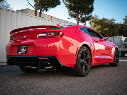 aFe POWER MACH Force-Xp 3in Axle-Back Exhaust 16-20 Chevrolet Camaro SS V8 6.2L w/Mufflers - Black 49-44119-B 49-44119-B Photo - Mounted