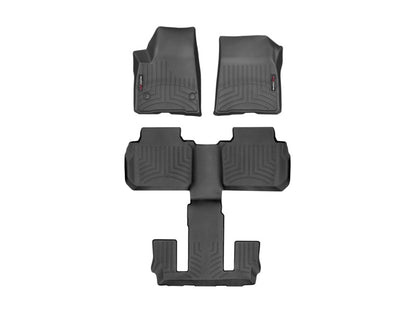 WeatherTech 17 GMC Acadia / Acadia Denali Front And Rear FloorLiner - Black 441080-1-3 Photo - Primary