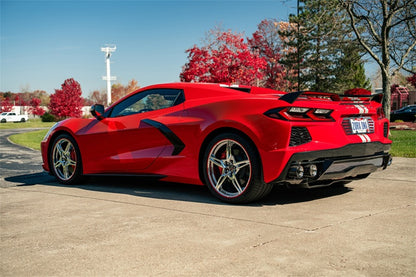 CORSA Performance Corsa 20-23 Chevrolet Corvette C8 RWD 3in Track Cat-Back Delete Exhaust w/4.5in CF Polished Tips 21104CF 21104CF Photo - Mounted
