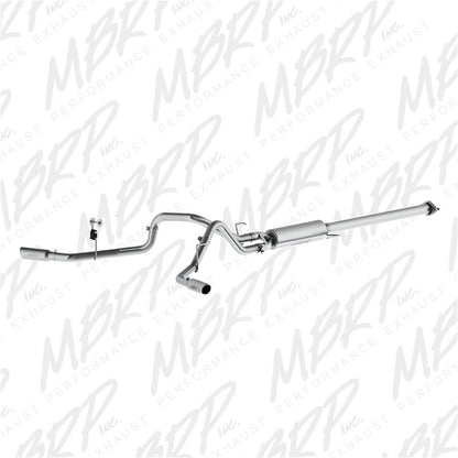 MBRP 2015 Ford F-150 2.7L / 3.5L EcoBoost 2.5in Cat Back Dual Side Split S5254AL Photo - Primary