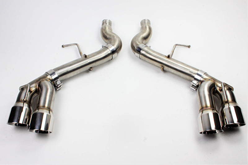 Mishimoto 2016+ Chevrolet Camaro Quad-Tip Race Axle-Back Exhaust MMEXH-CAM8-16AQTRP Photo - Primary