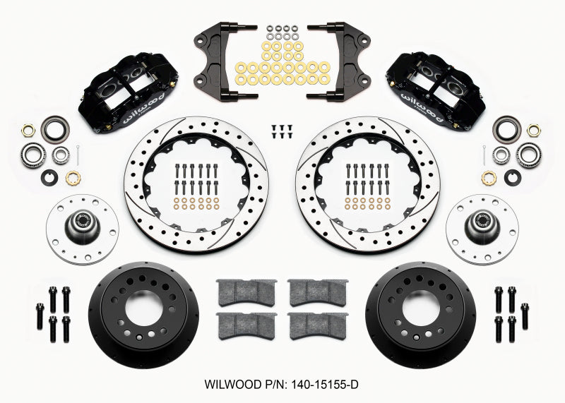 Wilwood Narrow Superlite 6R Front Hub Kit 12.88in Drilled WWE ProSpindle (5x4.75in 5x5.00in Hub) 140-15155-D 140-15155-D Photo - Primary