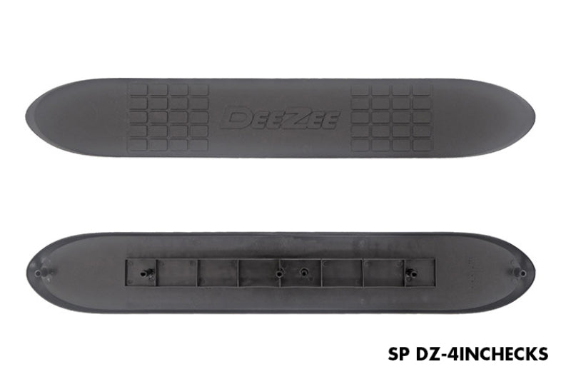 Dee Zee Deezee Universal Service Parts Step Pads 4In Checkered w/ DZ Logo DZ 4INCHECKS