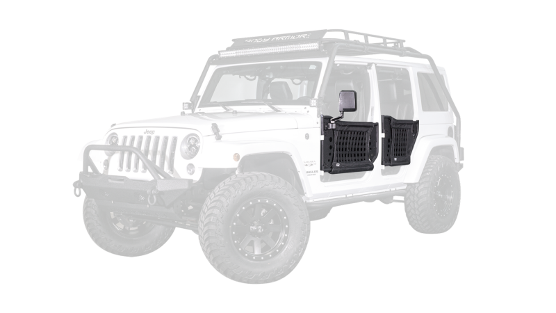 Body Armor 4x4 07-18 Jeep Wrangler Gen 3 Trail Doors Rear Pair JK-6140 JK-6140 User 1