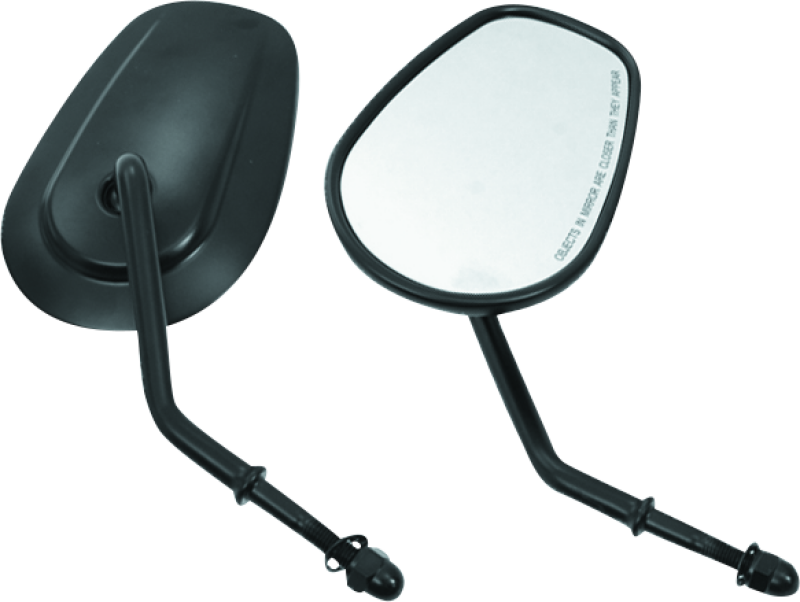 Bikers Choice Tapered Short Stem Mirrors Blk 482009 482009 Photo - Primary