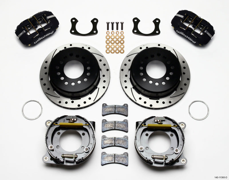 Wilwood Dynapro Low-Profile 11.00in P-Brake Kit Drilled Small Ford 2.66in Offset 140-11393-D 140-11393-D Photo - Primary