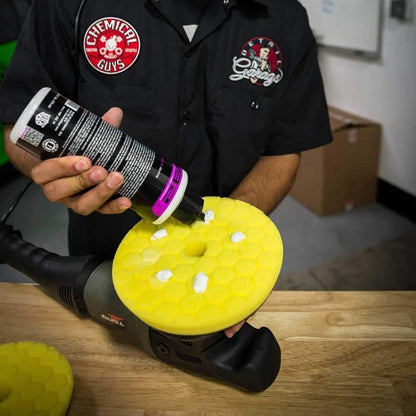 Chemical Guys Hex-Logic Quantum Heavy Cutting Pad - Yellow - 5.5in (P12) BUFX111HEX5 BUFX111HEX5 User 1