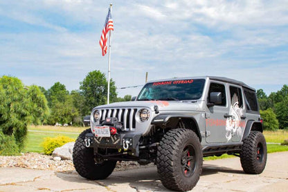 Fishbone Offroad 07-18 Jeep Wrangler JK Barracuda Modular Front Bumper - Base FB22341 FB22341 Photo - lifestyle view