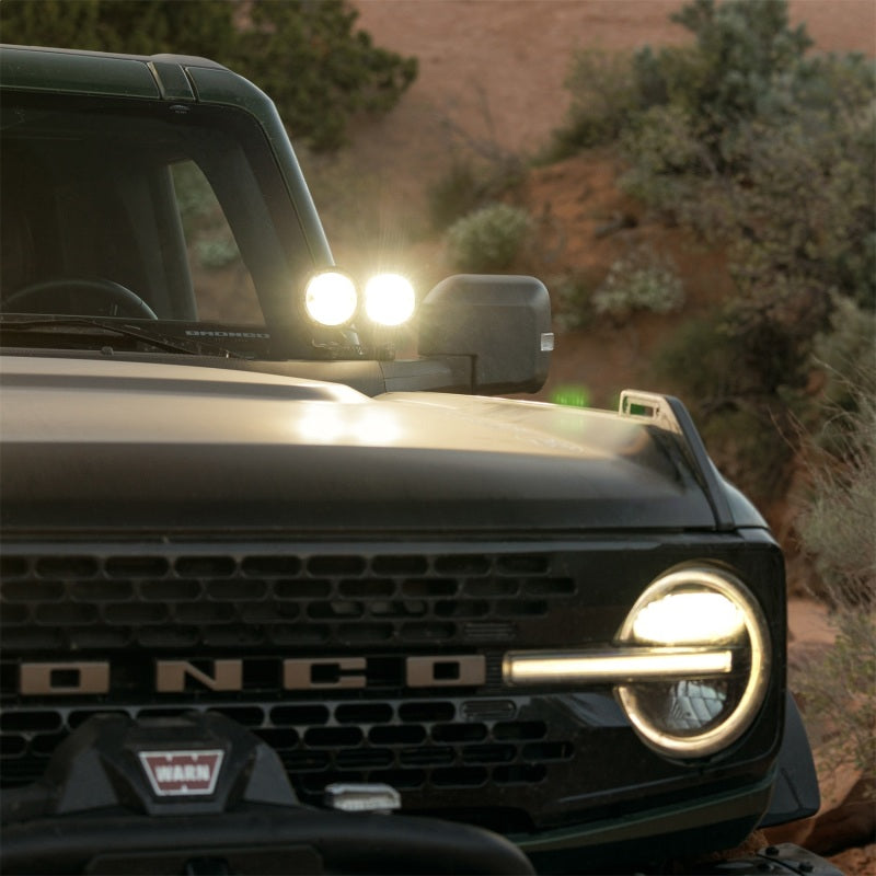 Ford Racing Bronco Dual Mounted Mirror Off-Road Lights M-15200K-BDML M-15200K-BDML Photo - Mounted