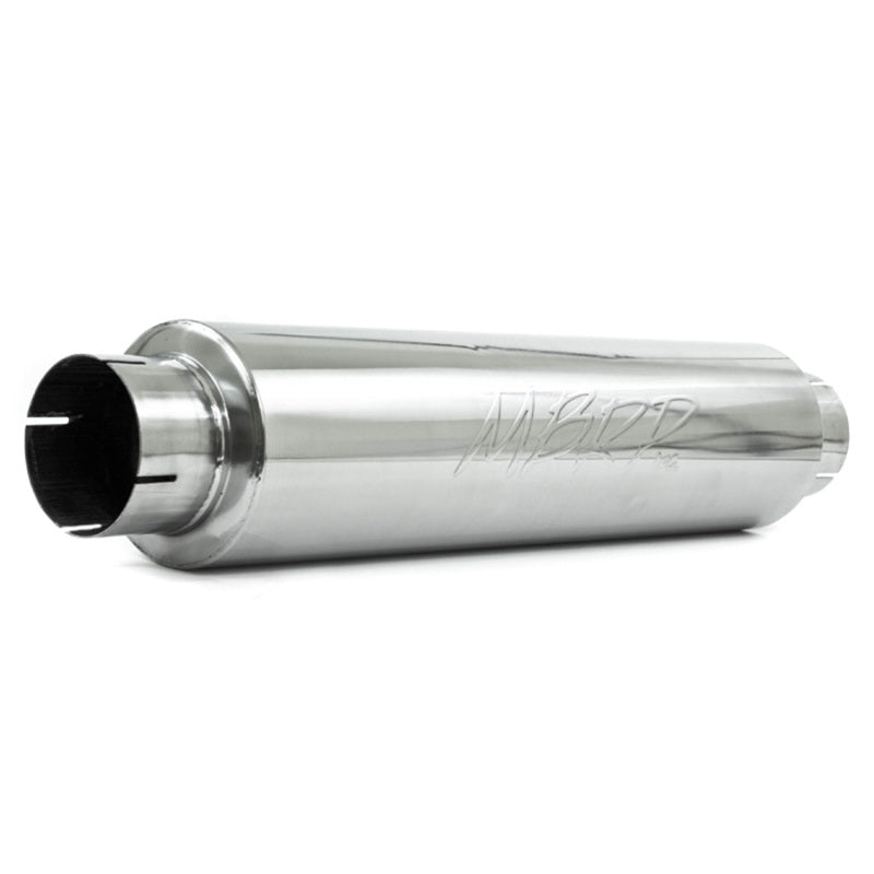 MBRP Universal Quiet Tone Muffler 4in Inlet/Outlet 24in Body 6in Dia 30in O M1004 Photo - Primary