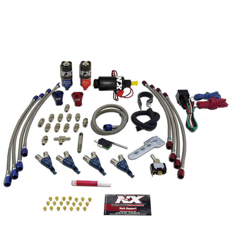 Nitrous Express 4 Cyl Piranha Nitrous Kit (For EFI Applications) w/o Bottle 60007-00P 60007-00P Photo - Primary