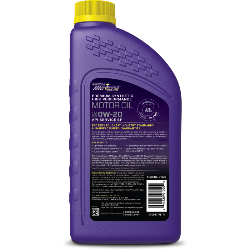 Royal Purple Multi-Grade - 0W20 SN - 6 pack 06020 User 1