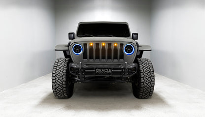 ORACLE Lighting Oracle Jeep Wrangler JL/Gladiator JT 7in. High Powered LED Headlights (Pair) - Dynamic - Dynamic 5769J-332 5769J-332 Photo - lifestyle view