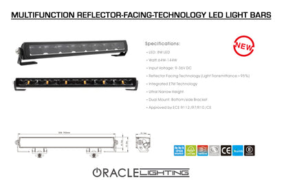 ORACLE Lighting Multifunction Reflector-Facing Technology LED Light Bar - 30in 5900-30-023 5900-30-023 Product Specifications Sheet