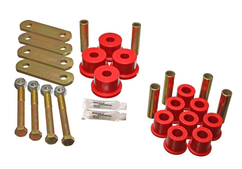 Energy Suspension Leaf Spring Bushing Set Red Ford Mustang Base 1964-1973 4.2135R Photo - Primary