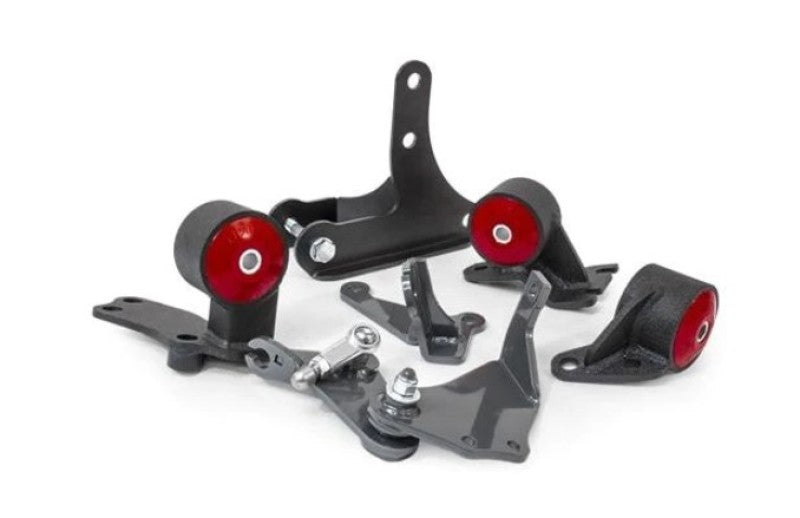 Innovative 88-91 Civic D-Series Black Steel Mounts 60A Bushings (92+ Engine Hydro Conversion) 49152-60A