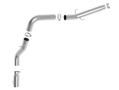 aFe ATLAS 5in Alum Steel DPF-Back Exhaust System w/Polished Tip 19-20 Ram Diesel Trucks L6-6.7L (td) 49-02075-P 49-02075-P Photo - Unmounted