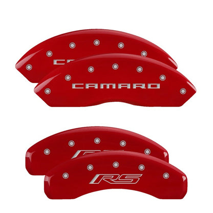 MGP Caliper Covers (set of 4), Engraved Front Gen 5/Camaro Engraved Rear 14240SCR5RD Photo - Primary