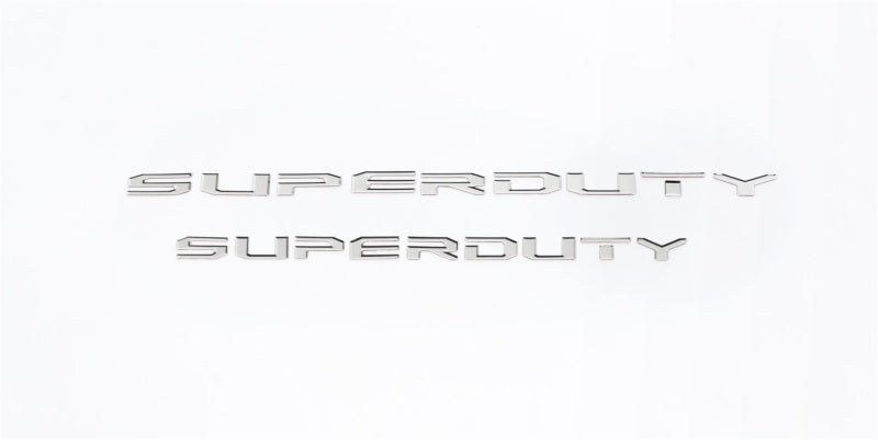 Putco Ford Super Duty Letters (Stamped/Stainless Steel) Tailgate/Back 55552FD Photo - Primary