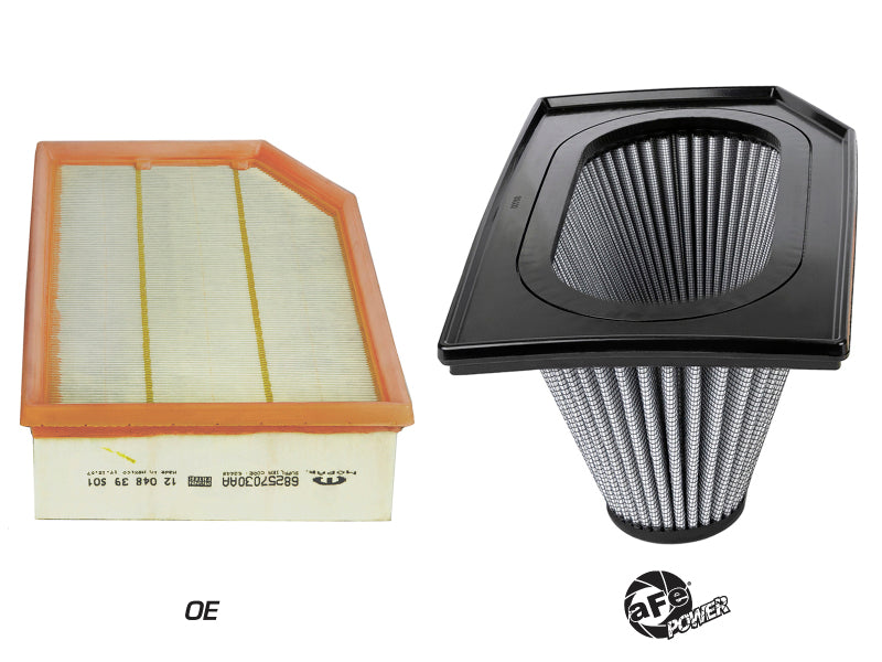 aFe Magnum FLOW PRO DRY S Inverted Air Filter 18-19 Jeep Wrangler (JL) I4-2.0L(t) 31-80280 31-80280 Photo - Unmounted