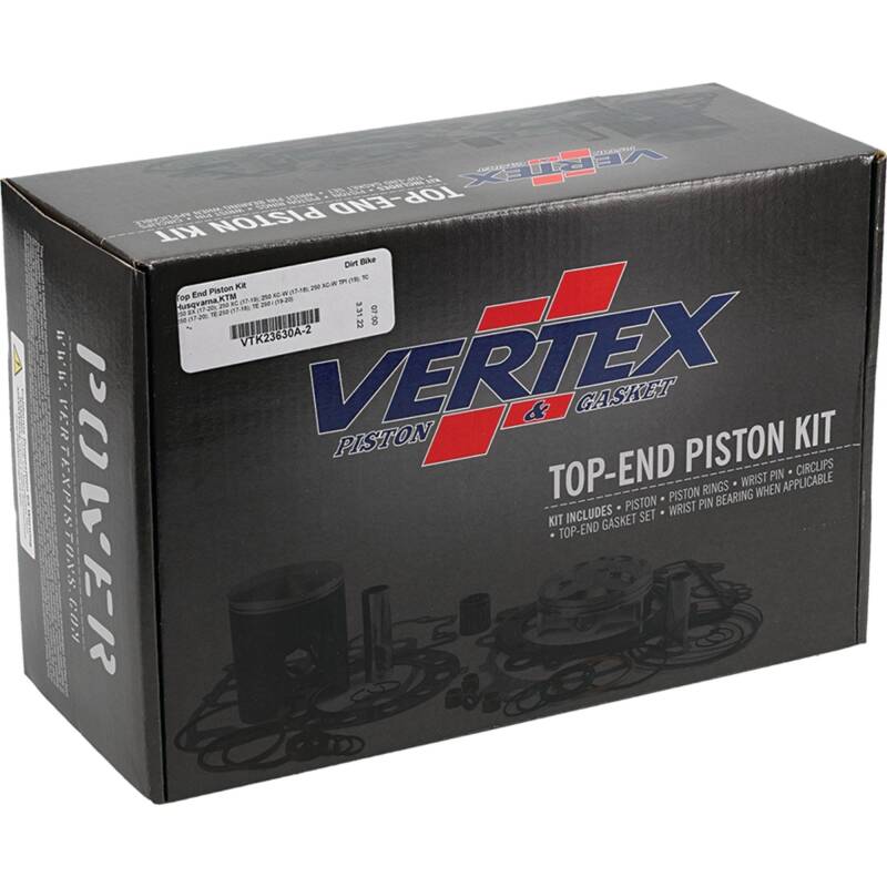 Vertex Pistons Vertex Piston 17-22 KTM 250 SX 250cc Top End Piston Kit VTK23630A-2 VTK23630A-2 Photo - Primary