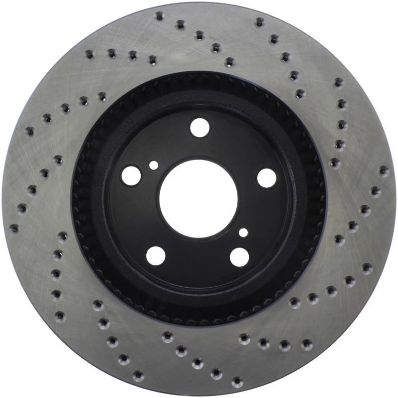 StopTech Sport Cross Drilled Brake Rotor; Front Right 128.44146R Photo - Unmounted