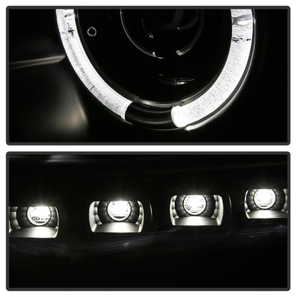 Spyder Ford Super Duty 11-16 Projector Headlights LEDHalo DRL All Black PRO-YD-FS11-HL-BKV2 5086013 5086013 Photo - Unmounted