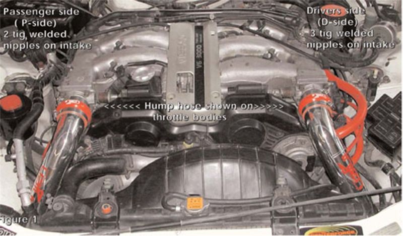 Injen 90-96 300Z Non Turbo Polished Short Ram Intake IS1980P Photo - Mounted