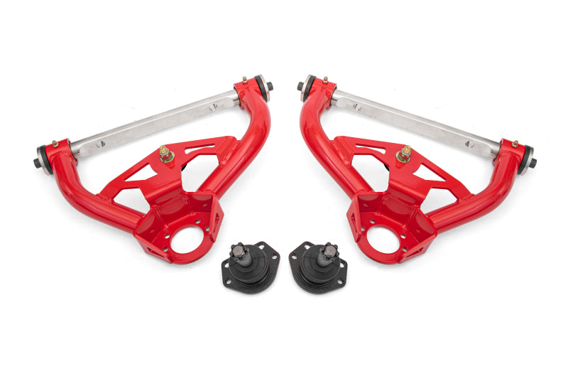 BMR Suspension BMR 78-87 GM G-Body Non-Adjustable Upper A-Arms Delrin 0.5in Tall Ball Joint - Red AAU462R AAU462R Photo - Primary
