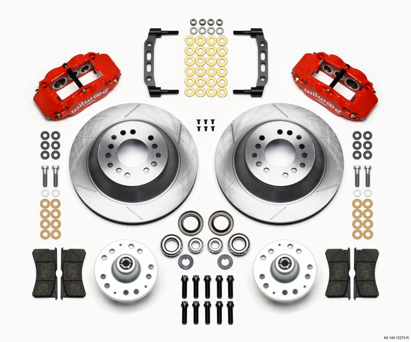 Wilwood Narrow Superlite 6R Front Hub & 1PC Rtr Kit 12.88in-Red 74-80 Pinto Disc Spindle only 140-12275-R 140-12275-R Photo - Primary