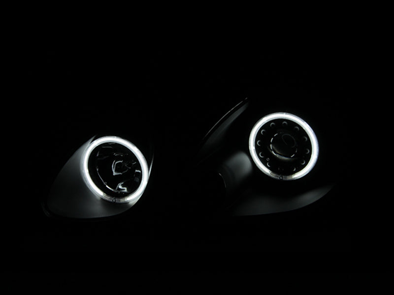 Anzo 1998-2005 Lexus Gs300 Projector Headlights w/ Halo Black 121144 Photo - Mounted