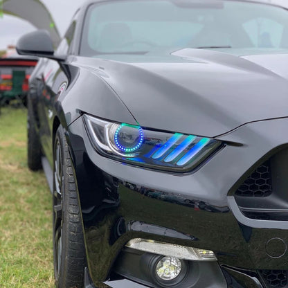 ORACLE Lighting Oracle 15-17 Ford Mustang V6/GT/Shelby Dynamic DRL Upgrade w/ Halo Kit - ColorSHIFT - Dynamic 1335-332 1335-332 Photo - lifestyle view
