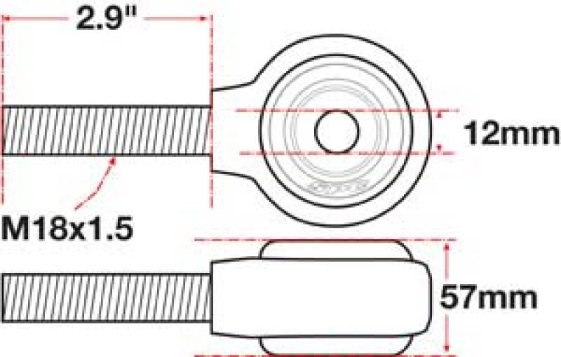 SPC Performance XAXIS Rod End Ball Joint 15783